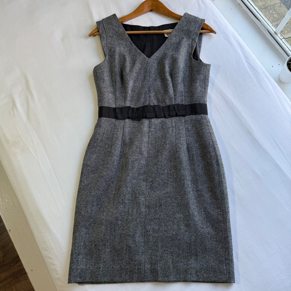 Banana Republic Wool Blend Sheath Dress 6P Petite Office Siren Holiday Party